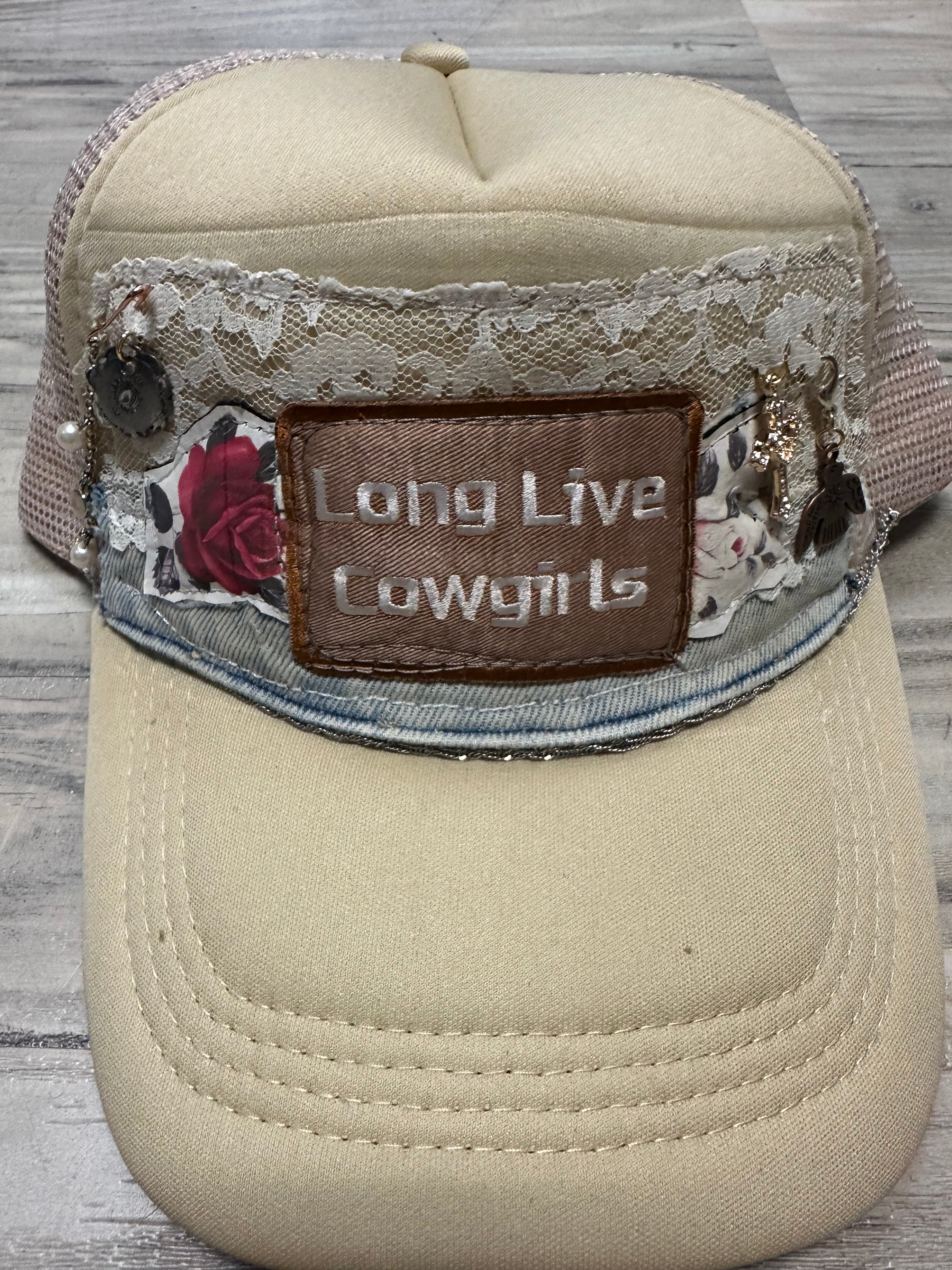 Lace and Charm cowgirl Trucker Hat