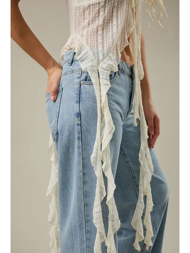 Tie Front Sleeveless Lace Up Tank