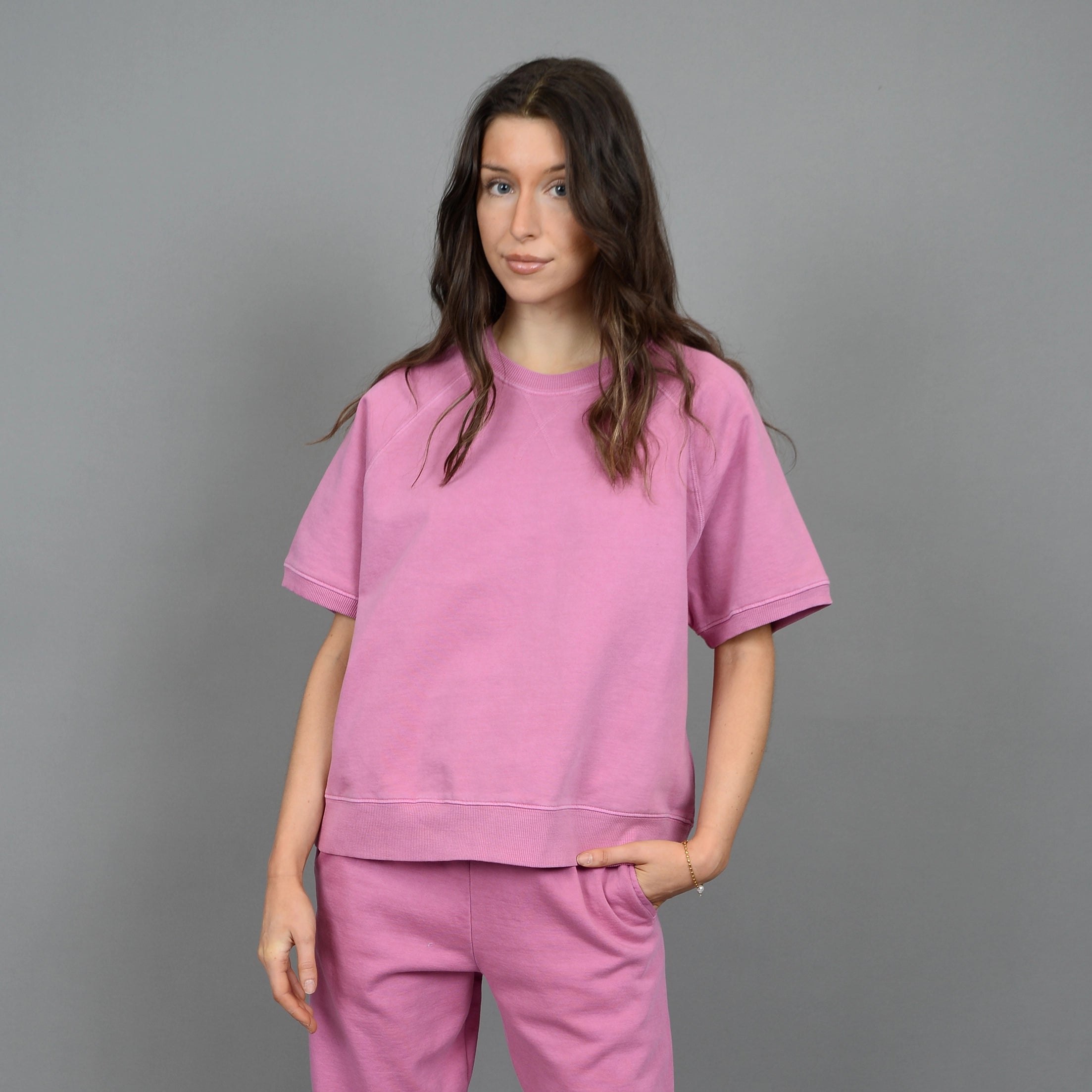 RDI Paloma Fleece Raglan Short Sleeve Top
