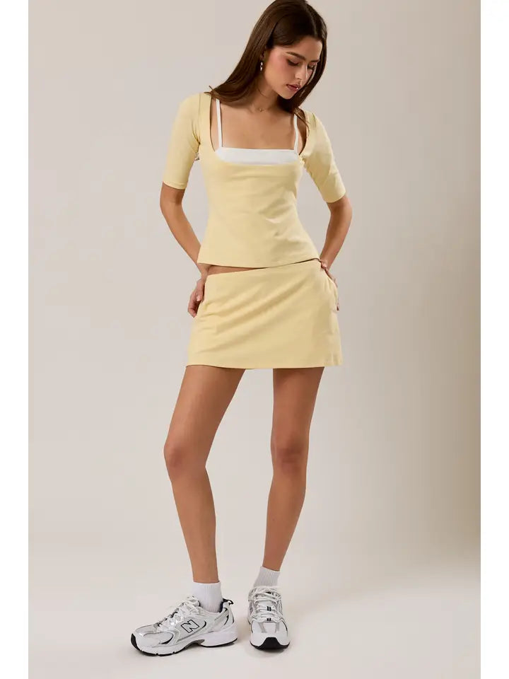 Low-Rise Inner Shorts Skort