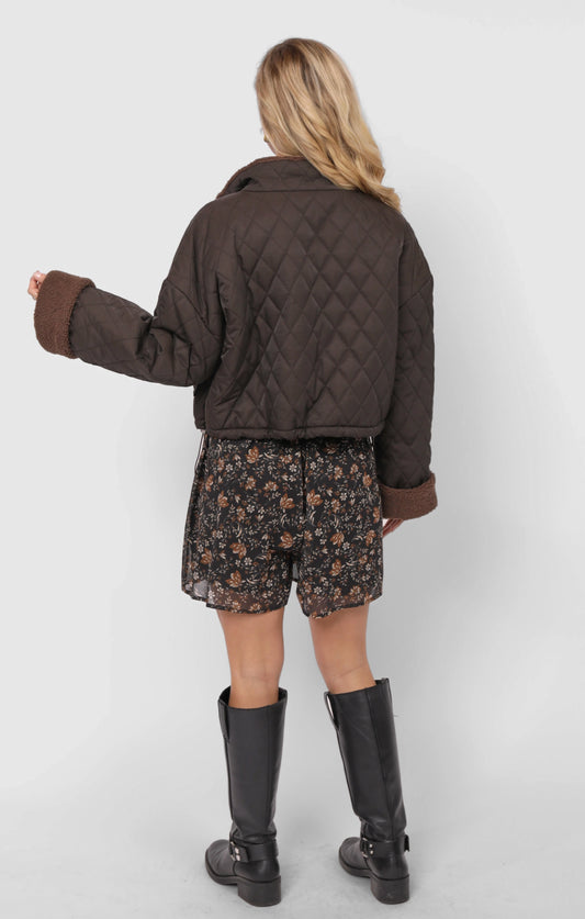 Sadie and Sage Ashton Quilted Reversible Jacket