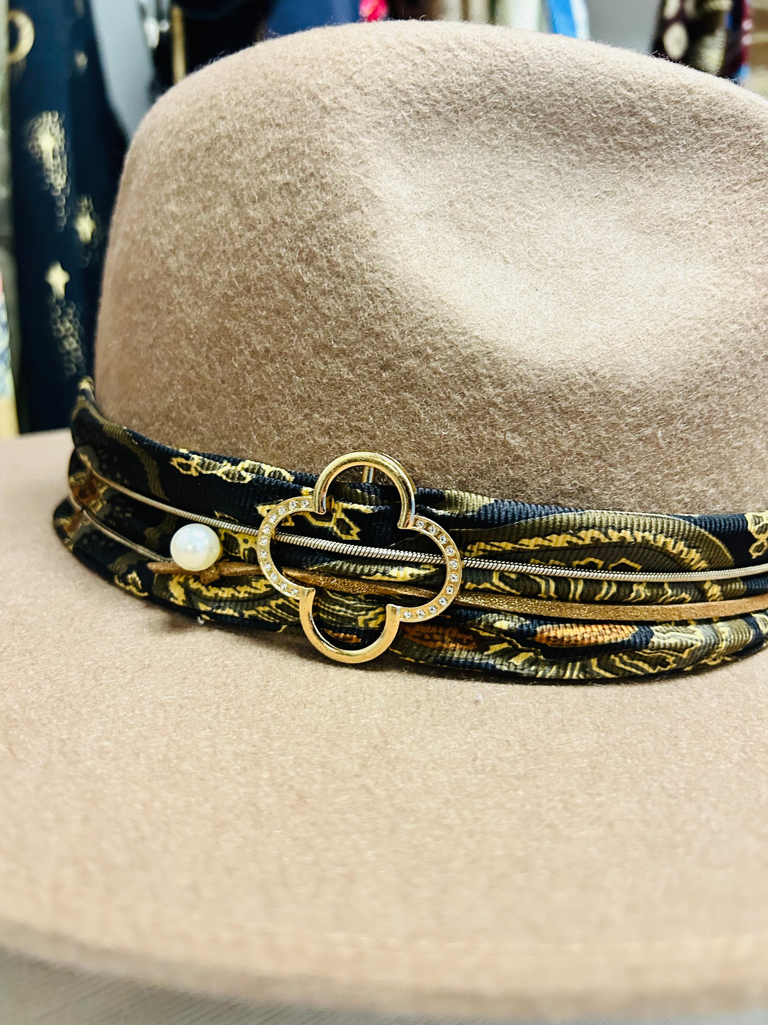 OOAK Tie & Watch Wool Hat