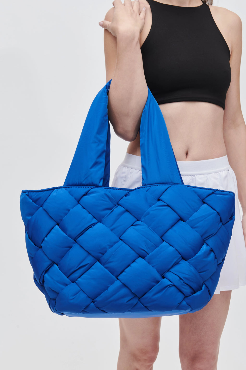 Intuition East West Woven Nylon Tote