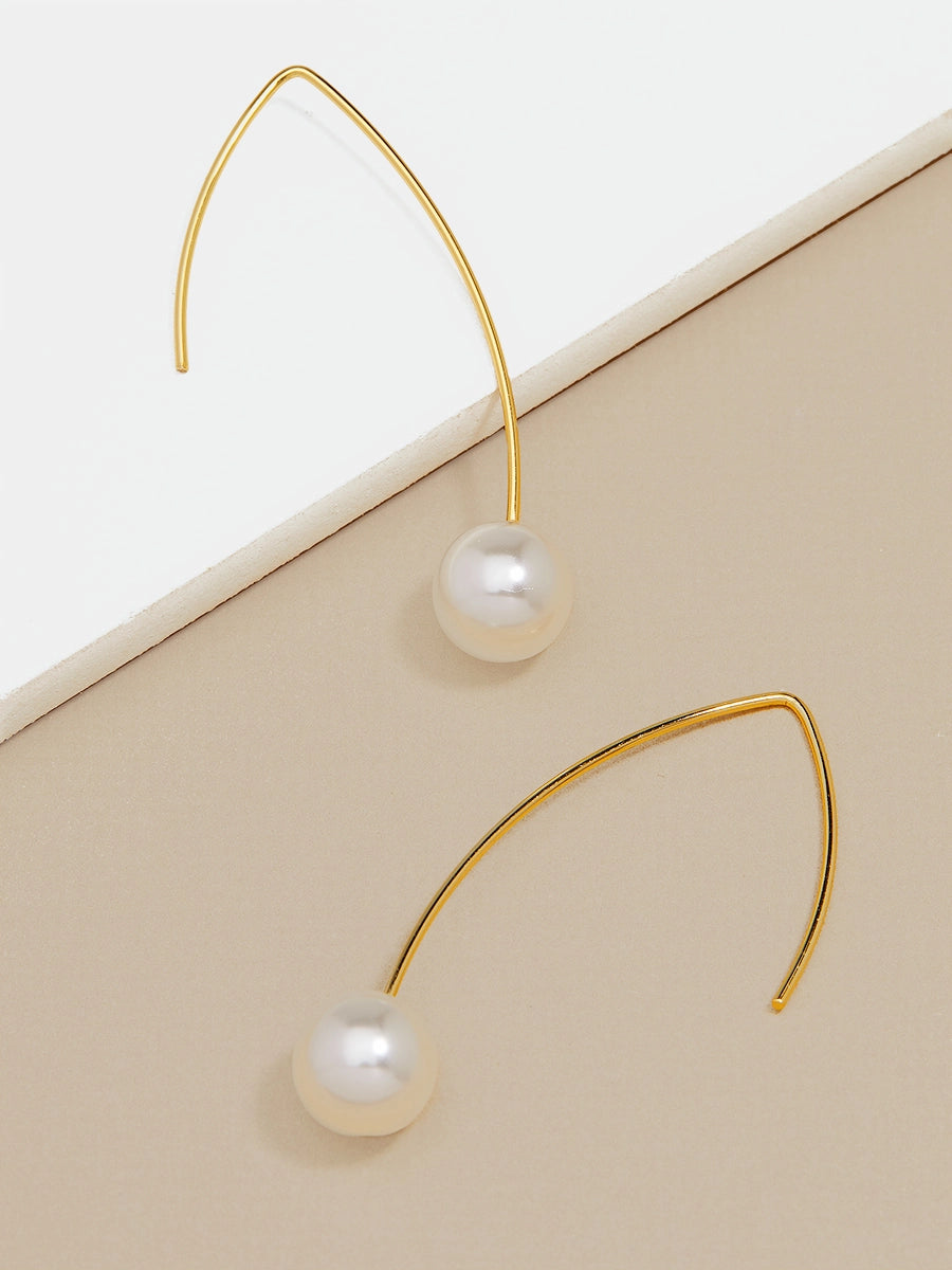 Zenzii Pearl Pull Through Earring