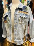 Libby Story “Gilded Starburst” One-of-a-Kind Denim Jacket