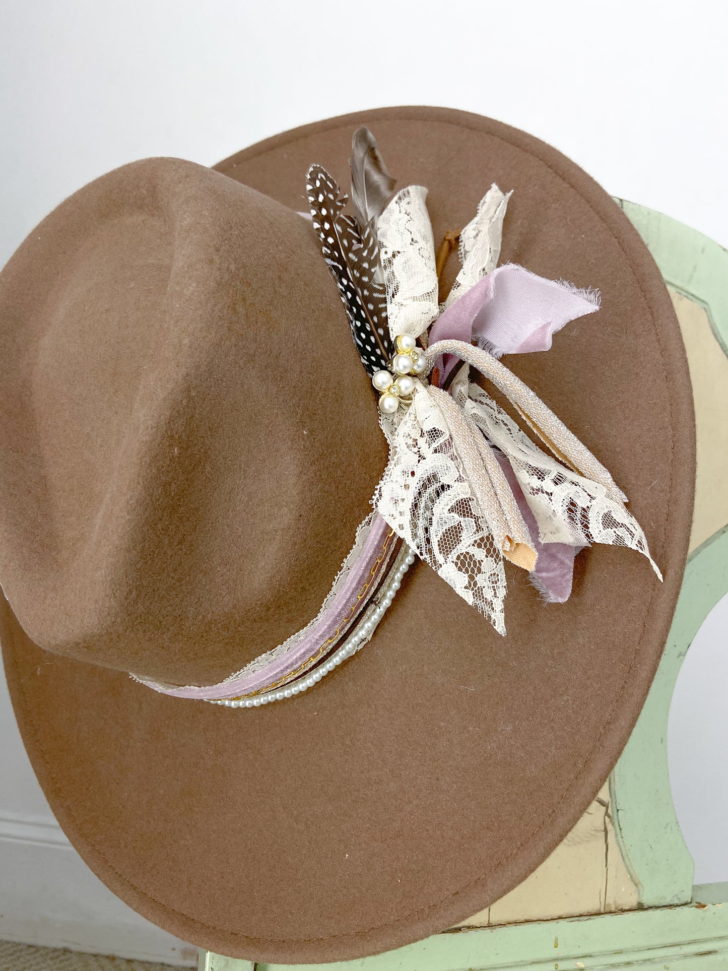 OOAK Upcycled Peter Grimm 100% Wool Hat