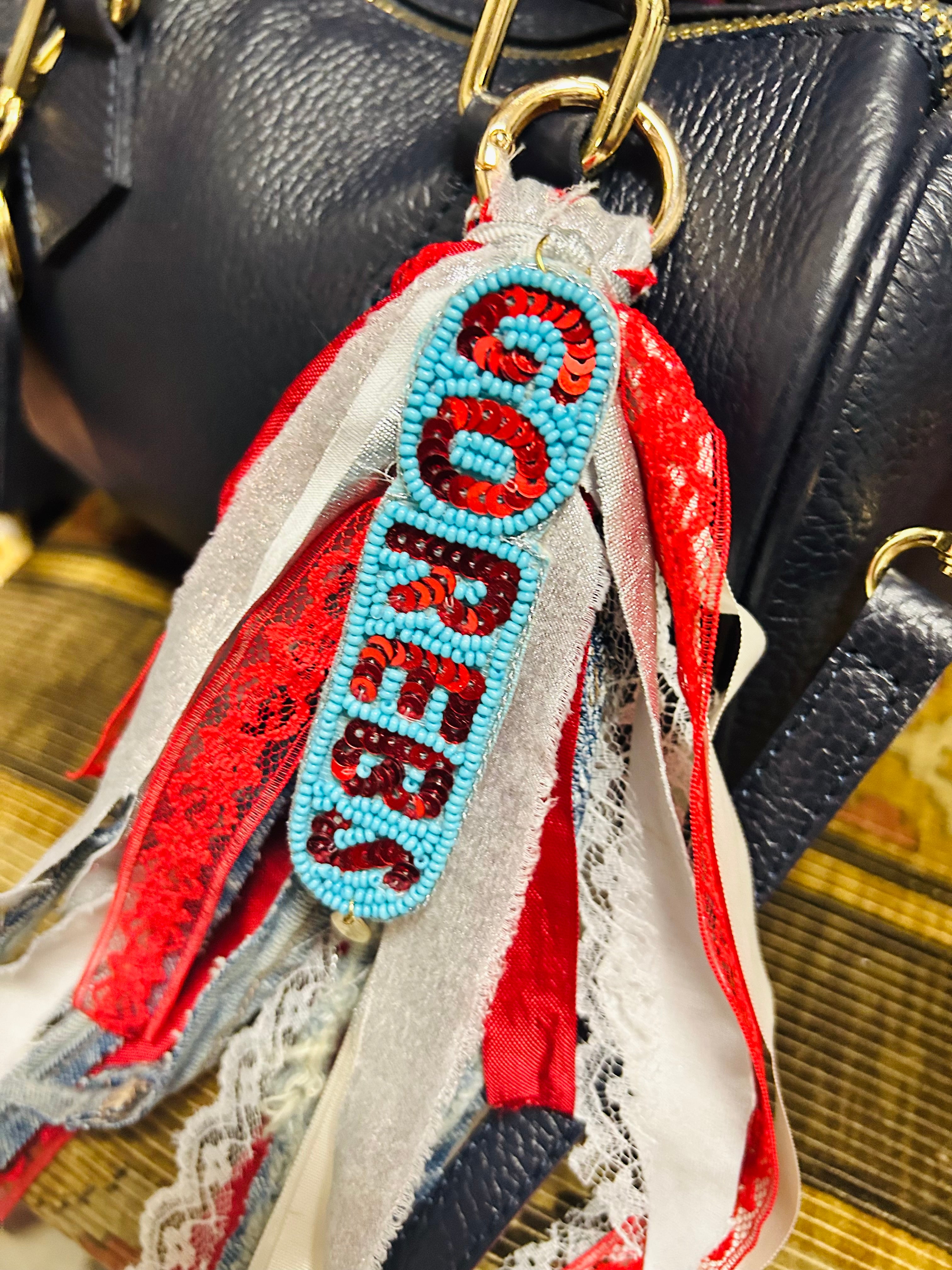Handmade Go Rebs Bag/Boot Charm