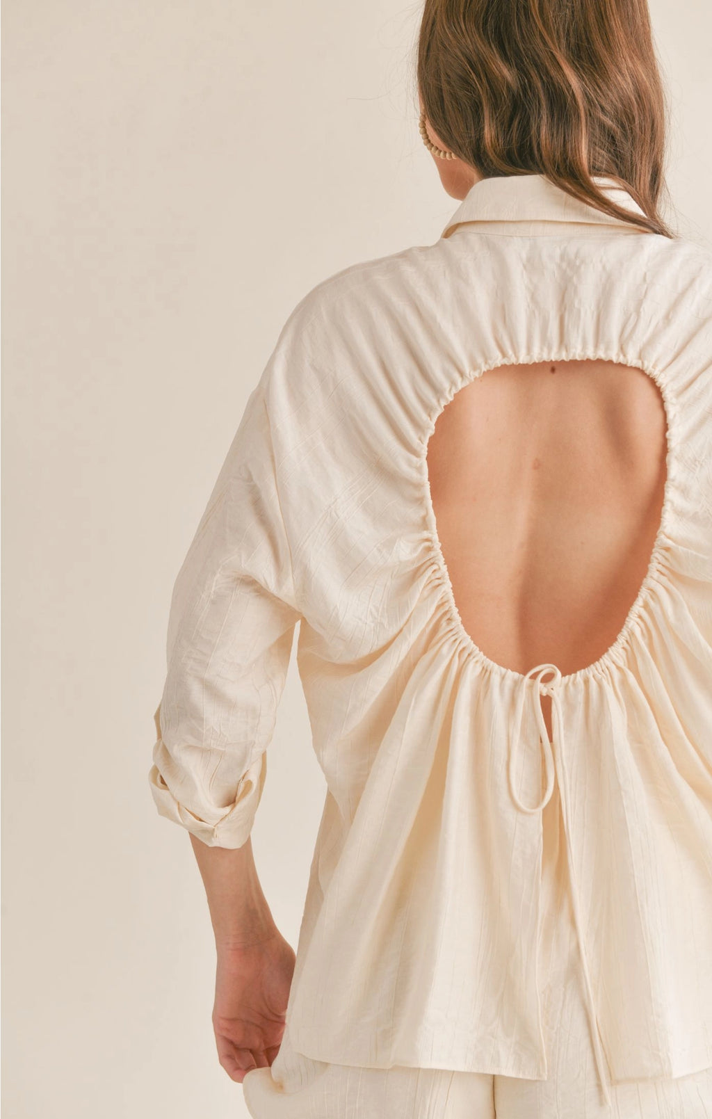 Sage the Label Clementine Crush Cutout Back Shirt