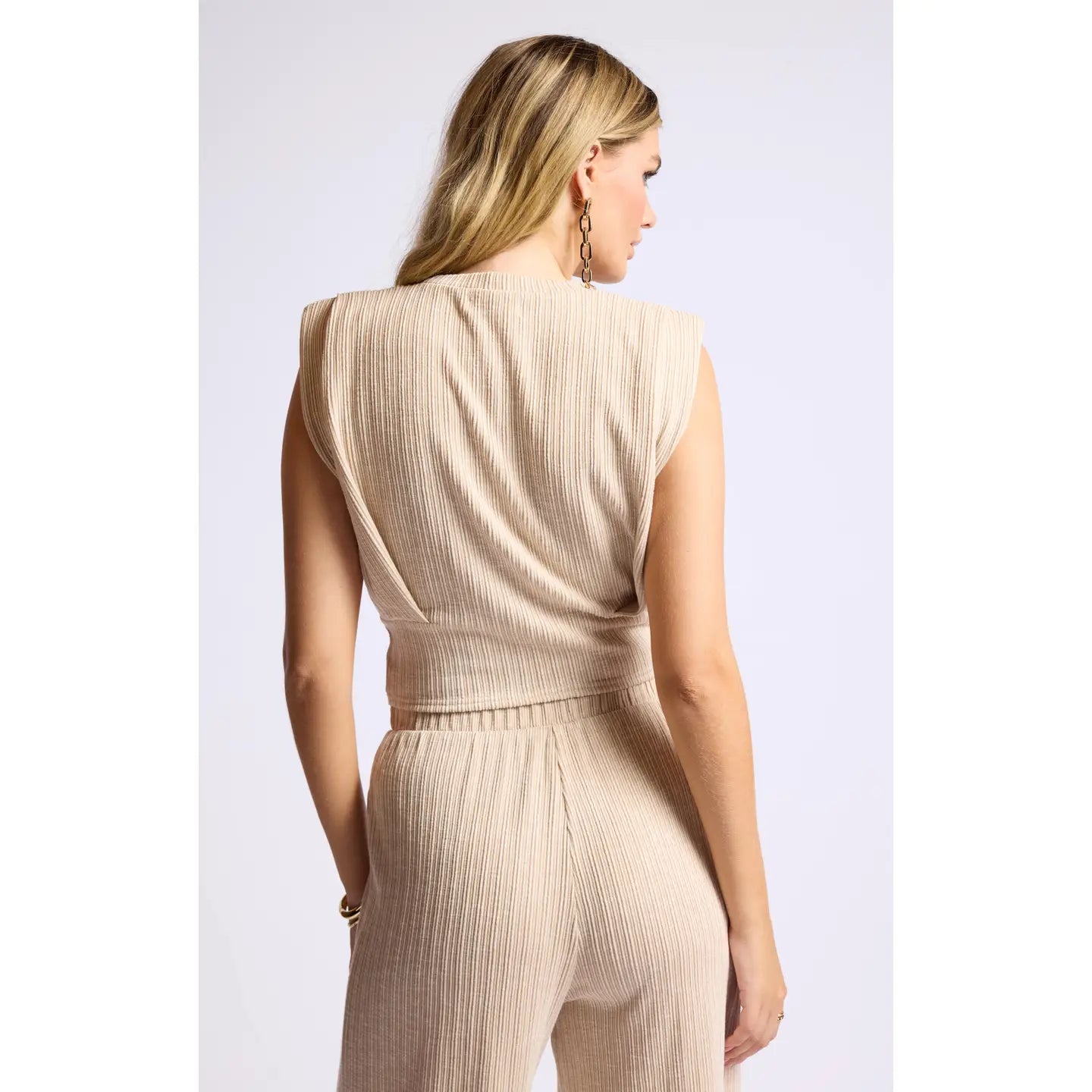 Sage the Label Fresh Fair Ribknit Muscle Tank