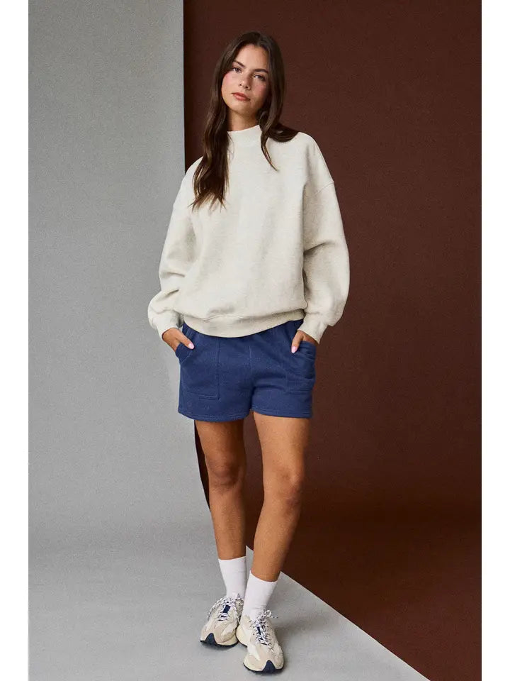 Mock Neck Sweatshirt