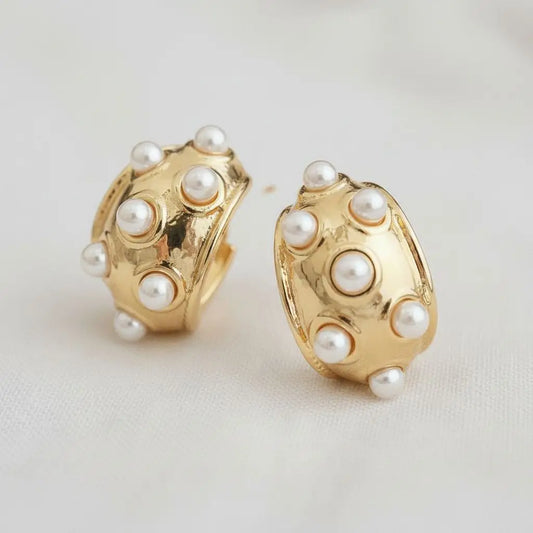 Elegant Vintage Pearl Drop Earrings