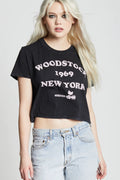 Recycled Karma Woodstock '69 New York Crop Tee