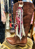 Handmade Bandana & Denim Bag/Boot Charm
