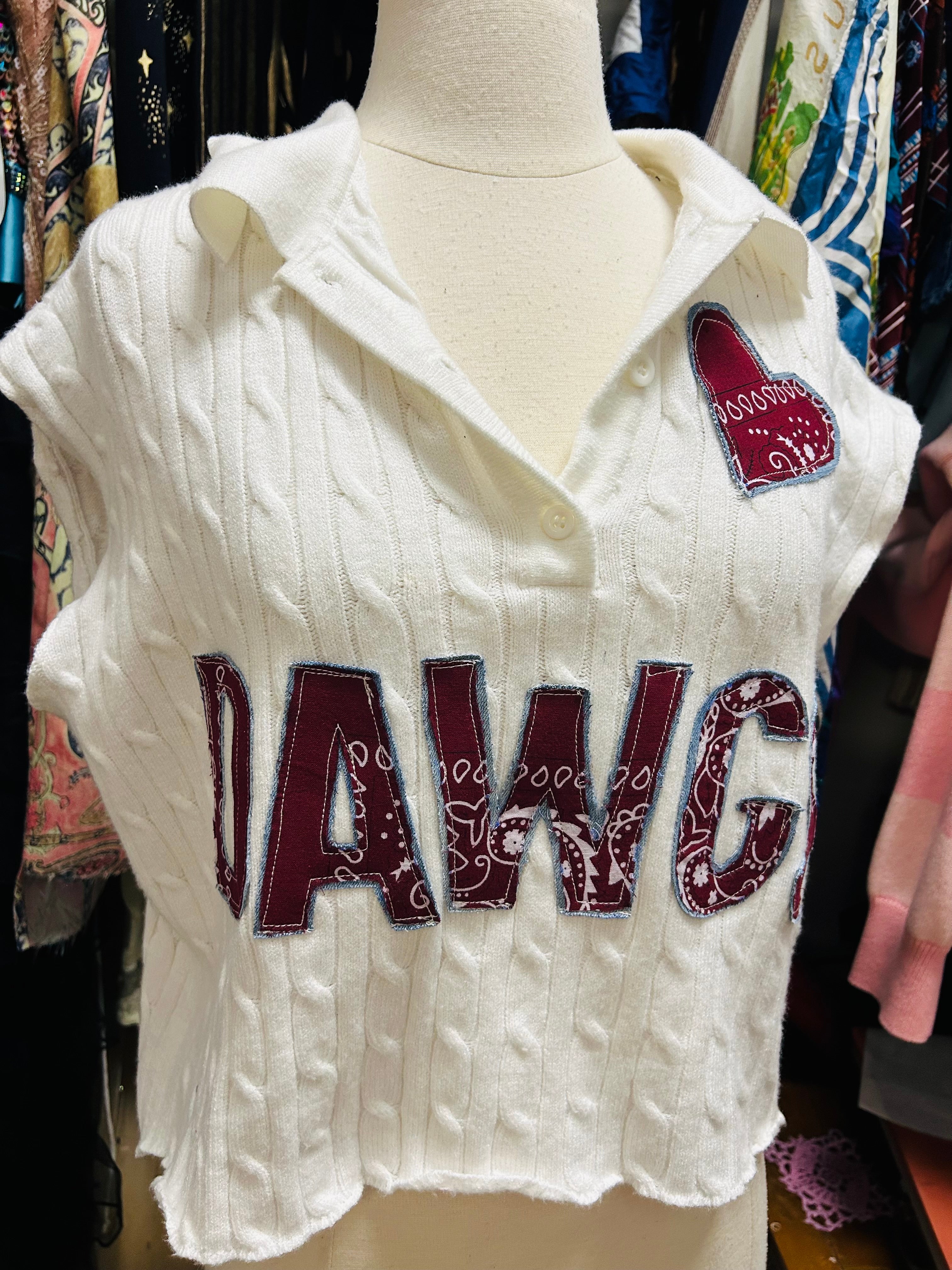 OOAK MSU Love Cropped Sweater