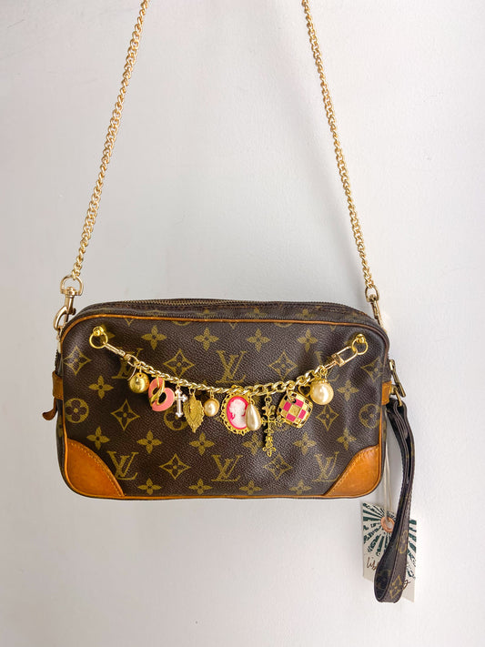 OOAK Vintage LV Clutch & Charm Chain