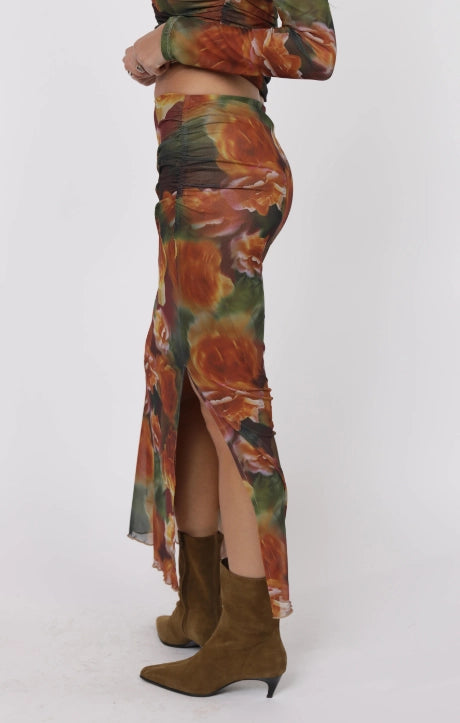 Sage the Label Heart Beats Side Slit Skirt