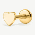 Aiti Heart Flat Back Stud