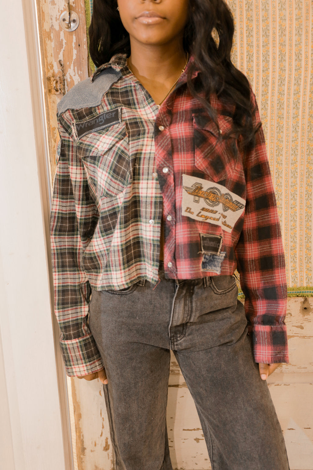 Libby Story OOAK Wrangler Upcycled Flannel