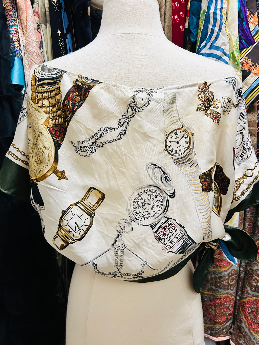 OOAK Vintage '1987' Moschino Scarf Poncho or Top
