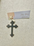 Large Copper Cross Charm