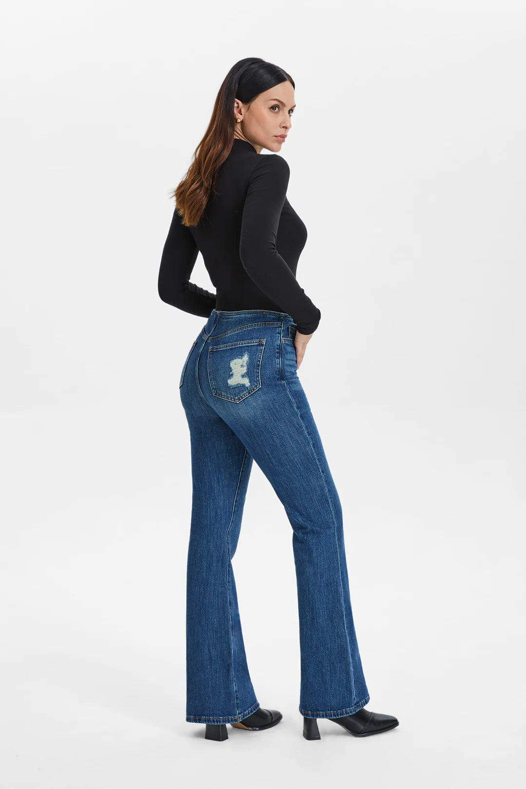 Bayeas High Rise Bootcut Flare Denim Jeans
