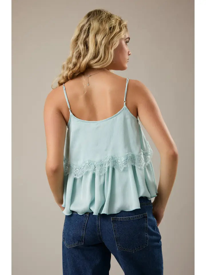 Lace Trim Camisole Top