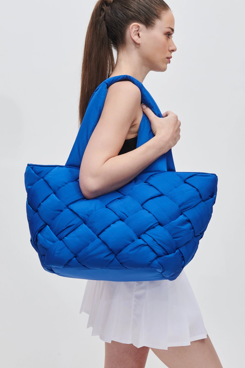 Intuition East West Woven Nylon Tote