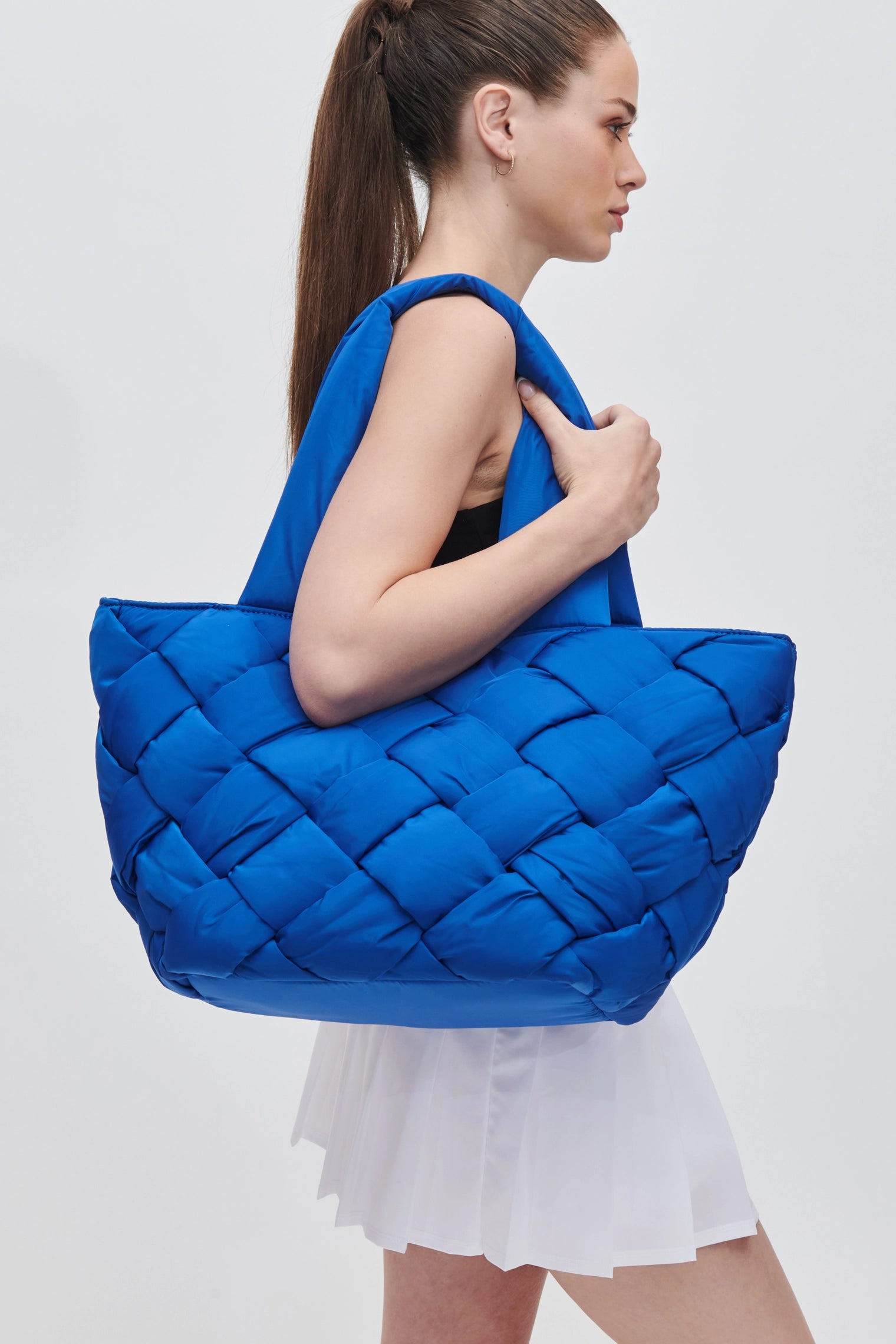 Intuition East West Woven Nylon Tote