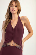 Work of Art Halter Top