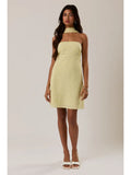 Polka Dot Mini Dress with Attached Scarf