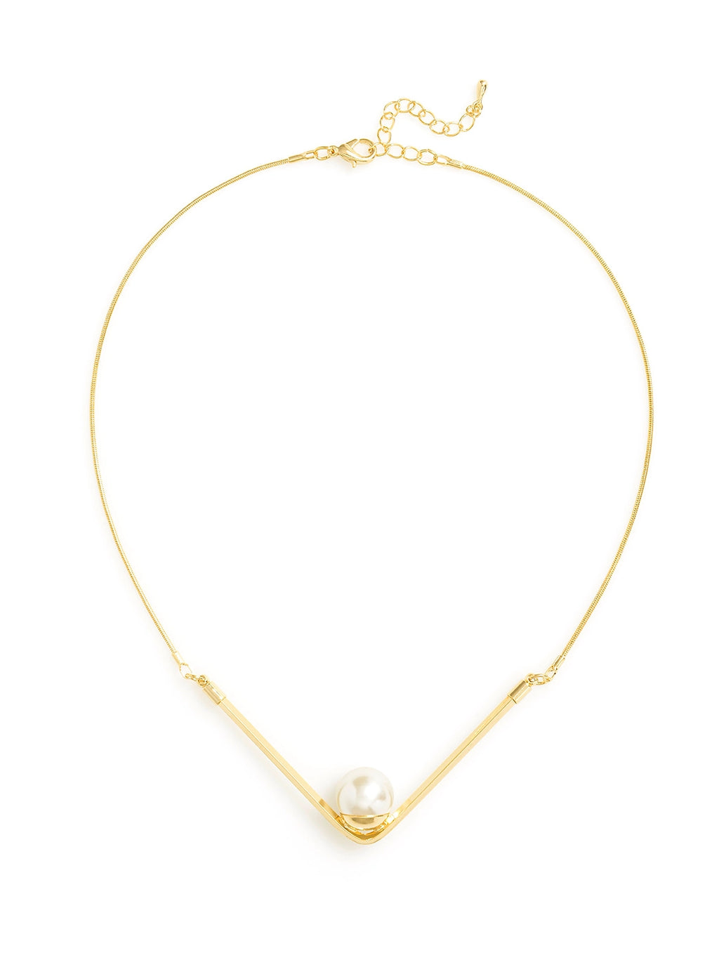 Zenzii Pearl N' Arrows Necklace