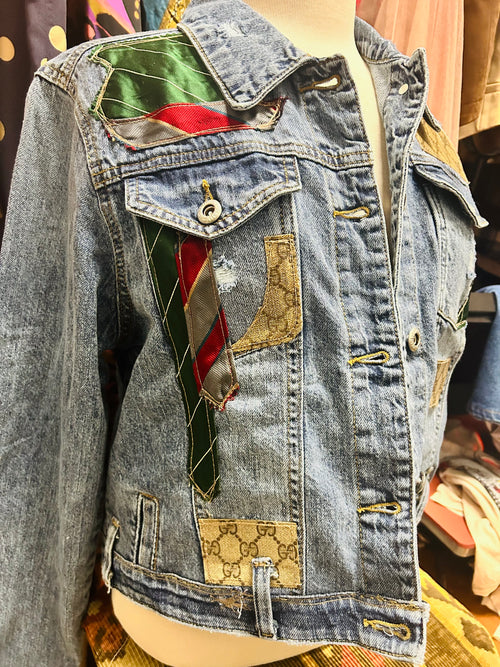 OOAK The Silk & Story Reworked Denim Jacket