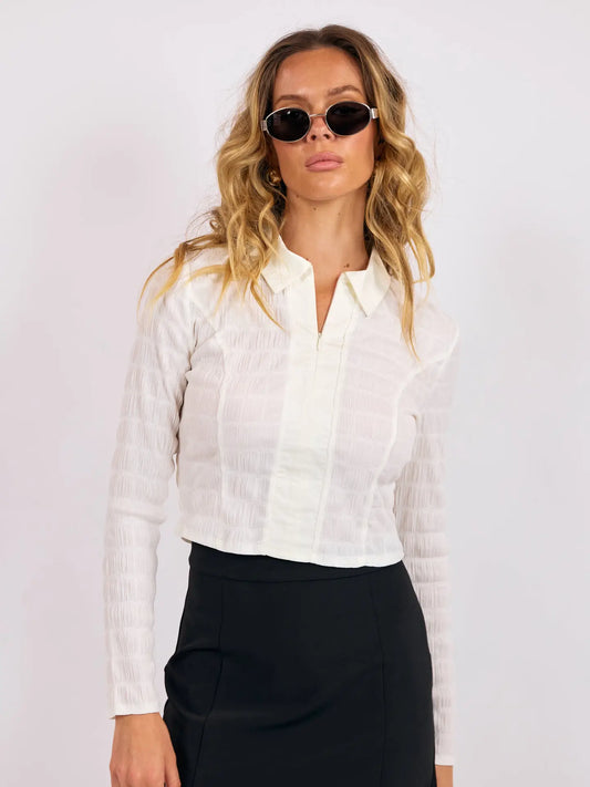 Sage the Label Mont Blanc Zip Front Knit To