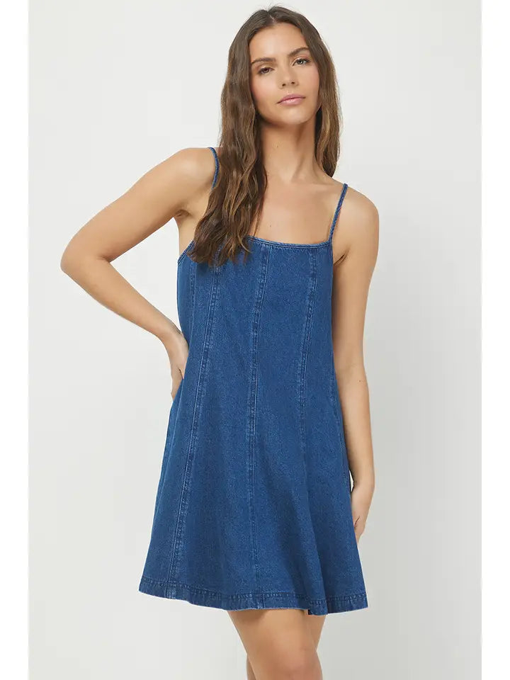Denim Cami Mini Dress