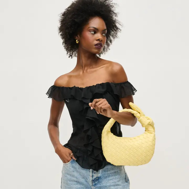 Lizbeth Woven Knot Clutch