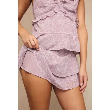 Smock Waist Mini Skort