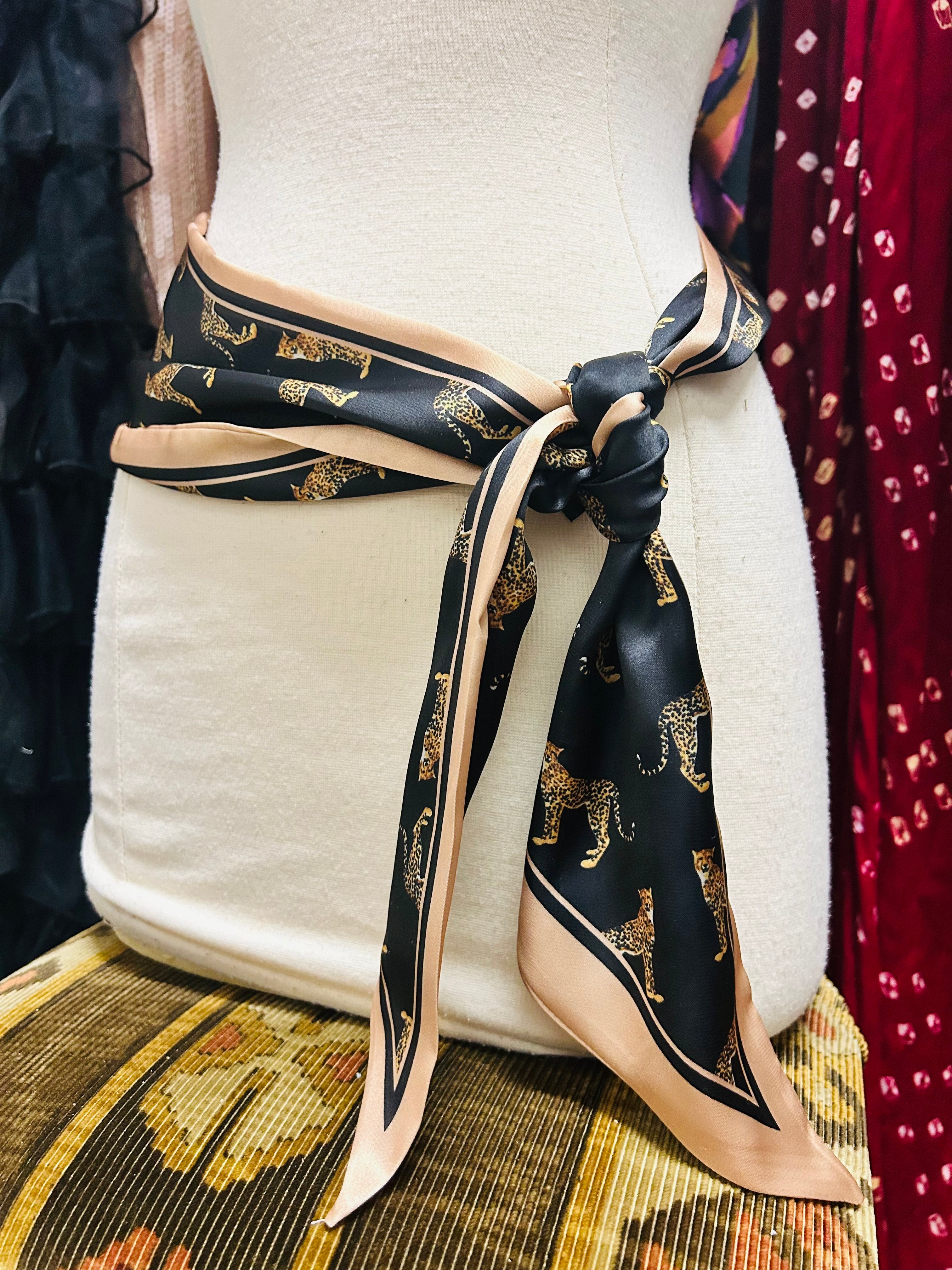 Leopard Print Long Scarf