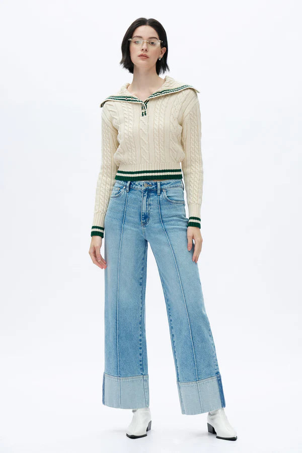 Bayeas High Rise Wide Leg Jeans