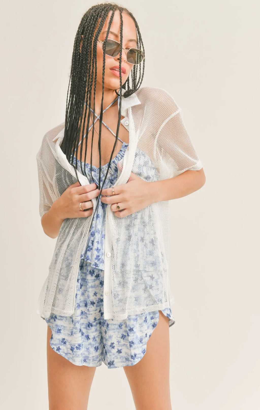 Sage the Label Venus Short Sleeve Mesh Shirt