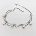 Pearl Pendant Inlaid Rhinestone Necklace