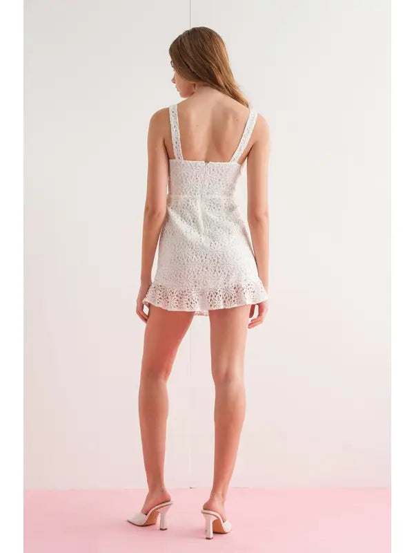 Kinsley Lace Corset Mini Sleeveless Dress