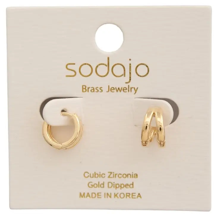 Daily Muse Huggie Earrings