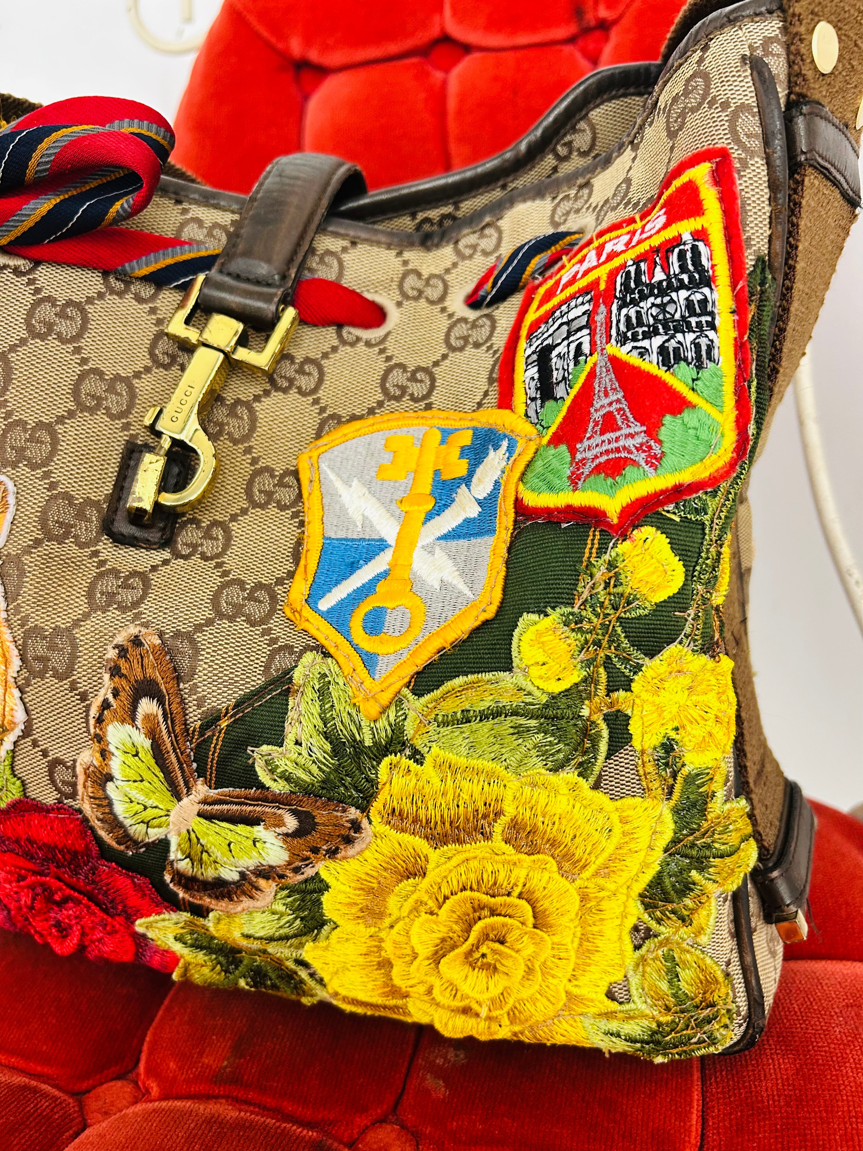 OOAK Vintage Gucci Jackie Drawstring Shoulder Bag