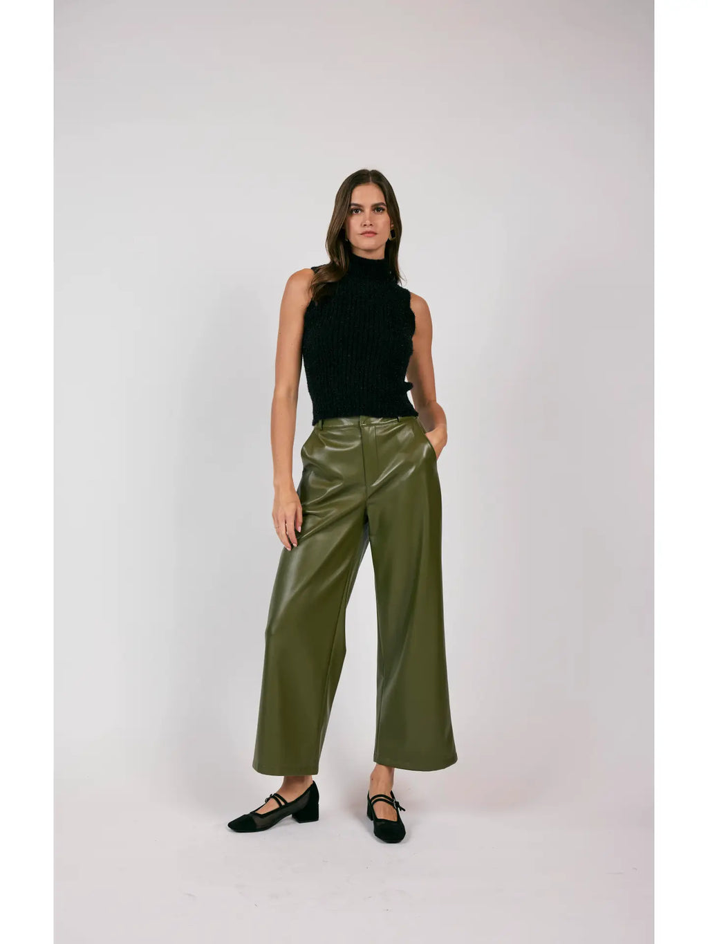 Sage the Label Britt Lurex Ribbed Sweater Tank