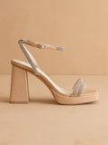 Suva Rhinestone and Reptile Print Strappy