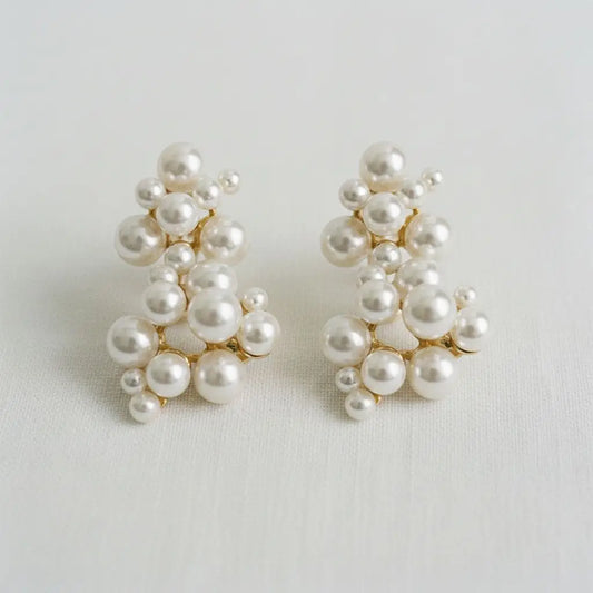 Chic Pearl Bead Drop Earrings