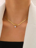 Blanc Snake Chain Necklace