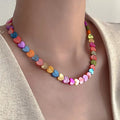 Colorful Heart Beaded Necklace