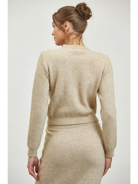 Embellished Sweater Cardigan