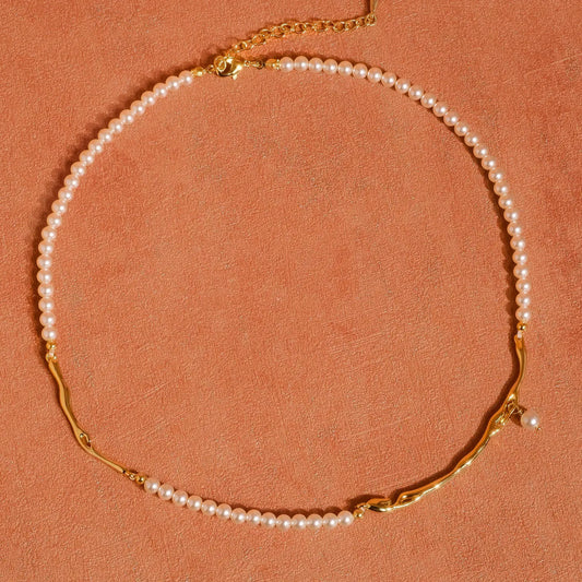 Maylis 18K Gold Classic Pearl Necklace